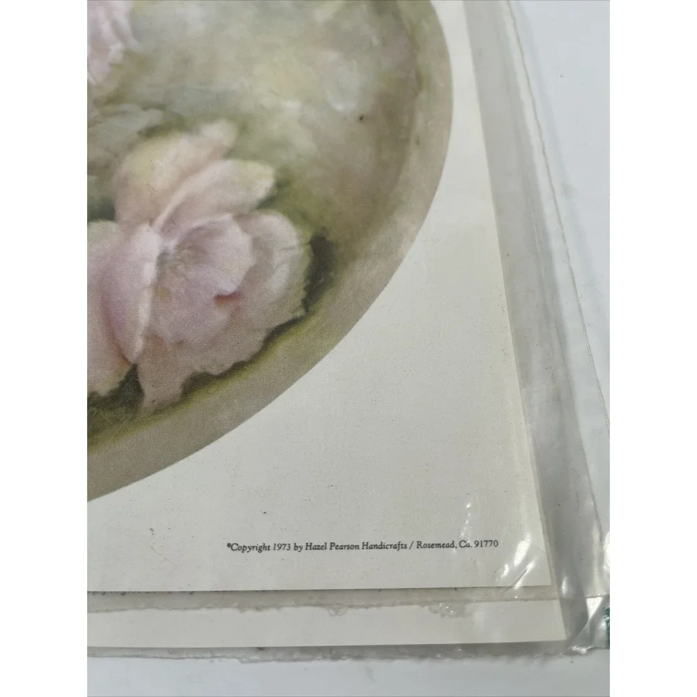 Vintage Hazel Pearson Handicrafts Art Print Originals Lot of 2‎ Transfers
